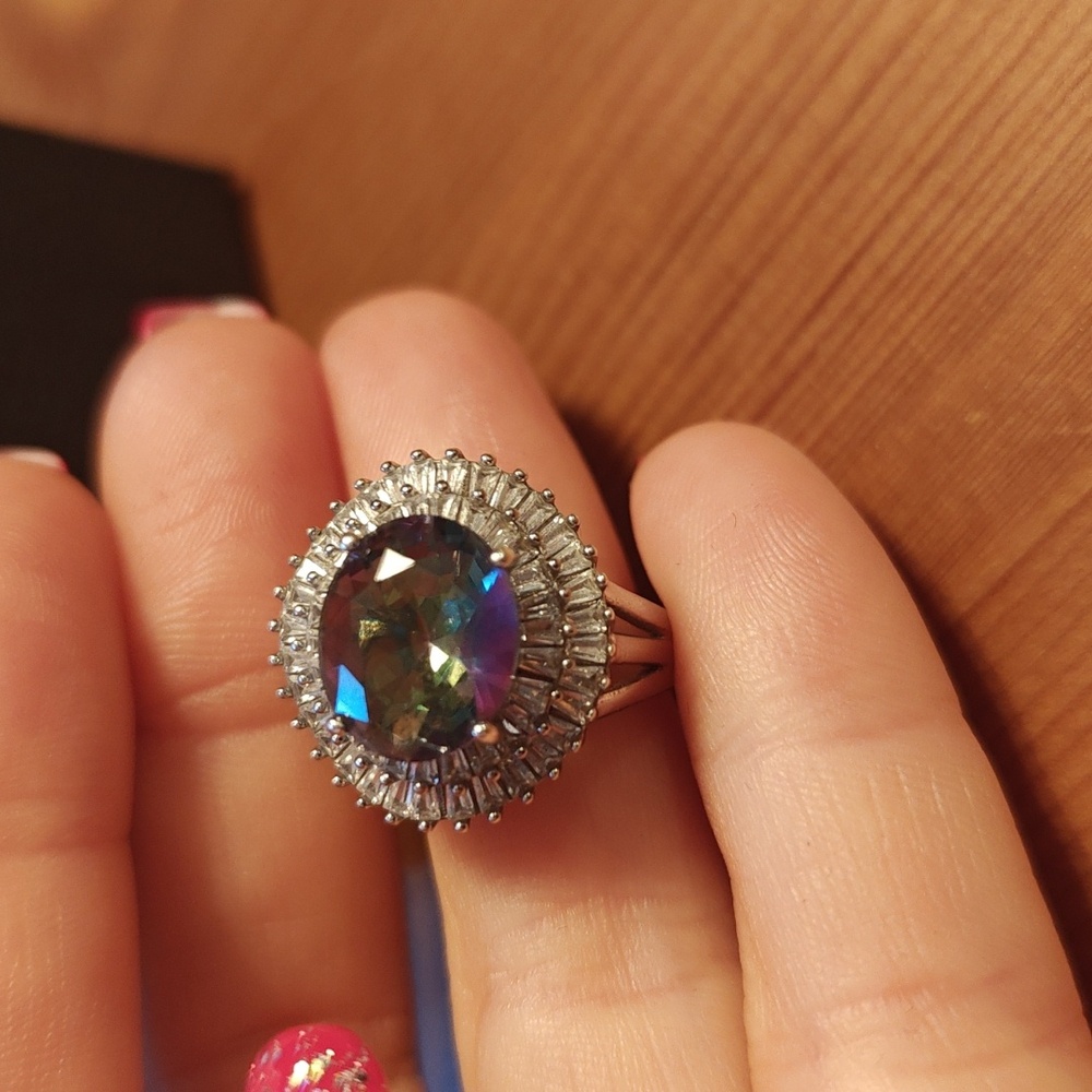 925 Mystic Topaz Ring